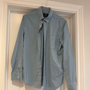 Vineyard Vines Light Blue Gingham Button-Down Shirt